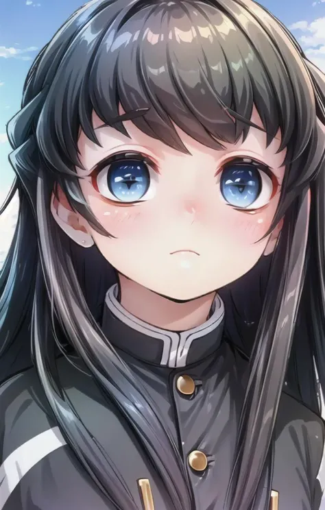 1 boy,more details in eyes,cute,looking at viewer, adorabel boy,cute face,details sky,handsome,young,juvenile,((masterpiece:1.4,best quality)),multiple details,colorful hair,eyeshadow,sfw,    <lora:TokitoMuichirou:1>
