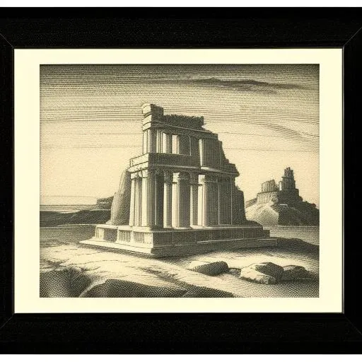 <lora:carracci:0.8>,engraving,
a temple ruins on top of a cliff near the sea,
carracciengraving,