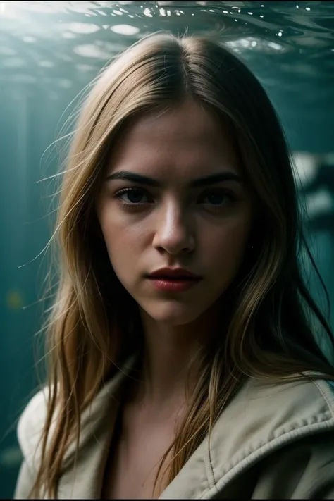 photo of fit (emw1ckersham:0.99), a beautiful woman, perfect hair, (modern photo), Faux shearling aviator jacket in a cream color with a cozy and vintage-inspired feel, portrait, 85mm, (analog, cinematic, film grain:1.3), ( Underwater City, Expansive underwater habitat with transparent domes, aquatic transport, and adapted tech.), detailed eyes, seductive pose, painted lips, (epiCPhoto), (looking at viewer:1.1), jewelry, (cinematic shot:1.3), (natural lighting, lit from above), <lora:add_detail:0.5>