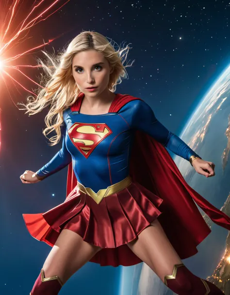 (((Make the most of the original image)))、(((fantasia de supergirl)))、(((cabelos escuros lustrosos)))、(((sofrimento)))、(((The feet must necessarily be worn with black pantyhose)))、(((You need to wear red boots)))、((Qualidade de imagem superior、8k))、((qualidade superior、8k、obra prima:1.3))、foco nítido:1.2、mulher bonita com forma de corpo perfeita:1.4、Abs esguio:1.2、((camadas-Corte、peito grande:1.2))、um corpo molhado:1.5、Highly detailed facial and skin texture))), ((Olhos detalhados, Olhos de alta qualidade, Rosto de alta qualidade)), vestido azul claro extremamente complexos, magical robes), magia, (dramatic), epic, campo de flores, profundidade de campo, bokeh, 4k, gotica, cinzas, particules))