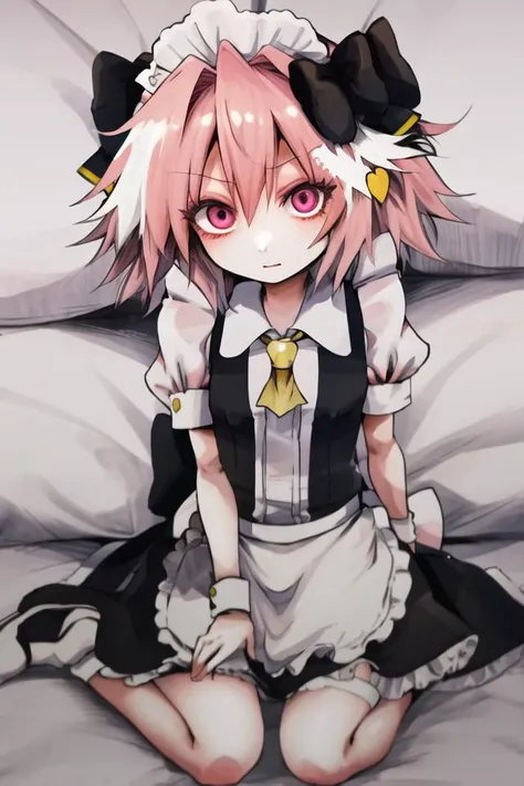 masterpiece, best quality, astolfo, maid outfit, ((fua yuu style)) <lora:FUA_YUU_V1-08:1.3>