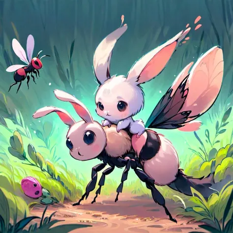 ants-rabbit hybrid <lora:[XL]Rabbit_blood:1>