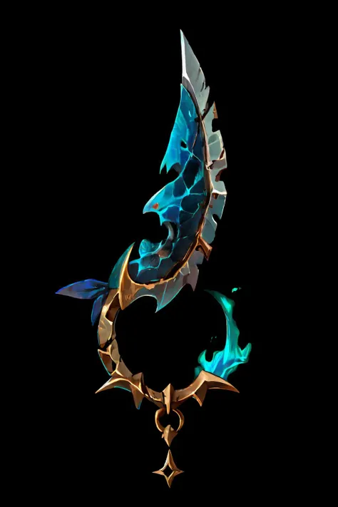 <lora:Pecha_Swords_LORA_V1:1:0.8>,best quality, Trending on Artstation, masterpiece, [goat|cleaver|horn], straight [fish bone|branches|bat wings] with bracket,