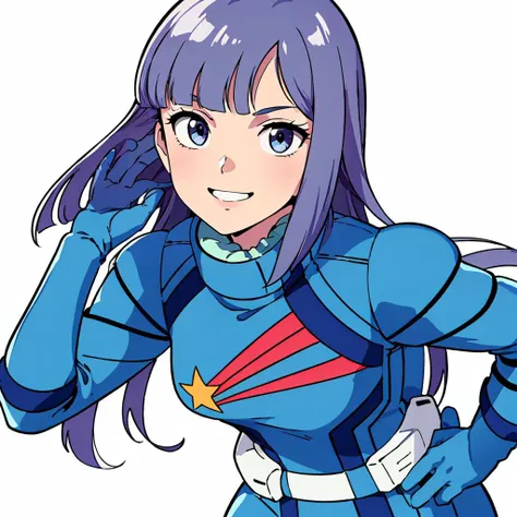 masterpiece,high quality,(white background:1.5),
<lora:LoukaV2>,
louka,1girl,solo,
long hair,
blue space suit,
looking at viewer,smile,