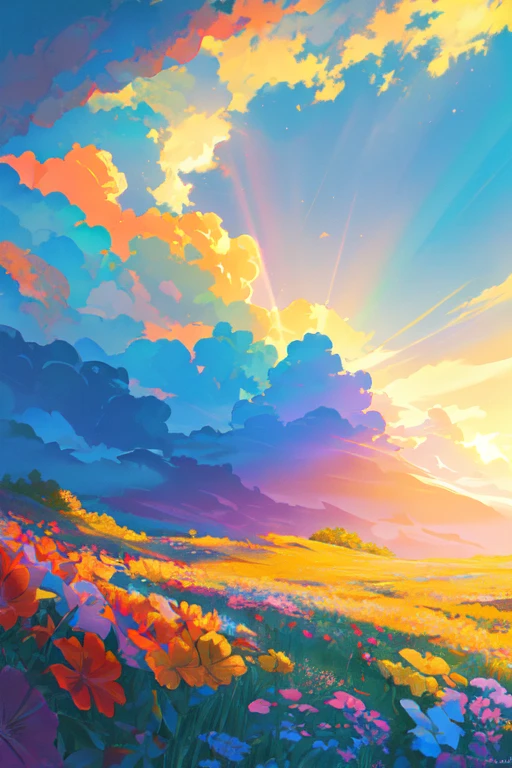 digital painting, best quality, ligne claire, vibrant colors, vivid colors, volumetric lighting. soft light, diffused lighting, radiant light rays, bloom, caustics, subsurface scattering, dreamlike,
