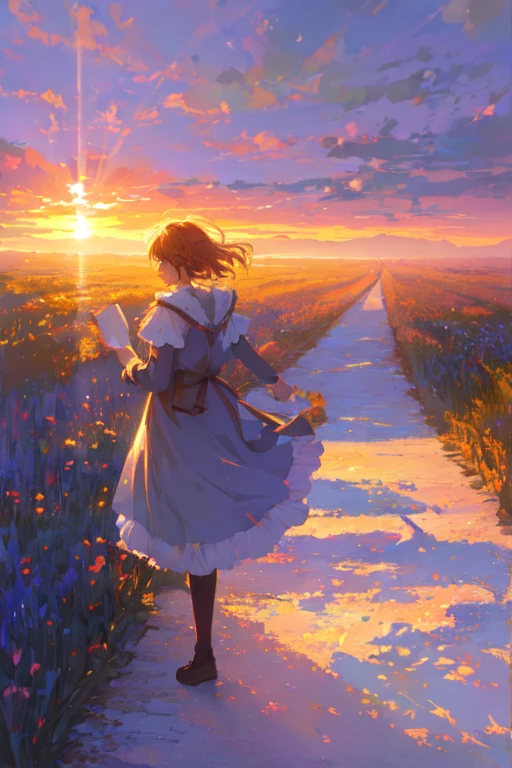 digital painting, best quality, impressionism, ligne claire, vibrant colors, volumetric lighting. soft light, diffused lighting, radiant light rays