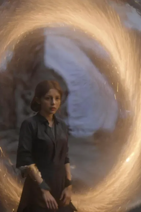 masterpiece,realistic, 1girl in a magic portal,<lora:magic_v2:0.85>,