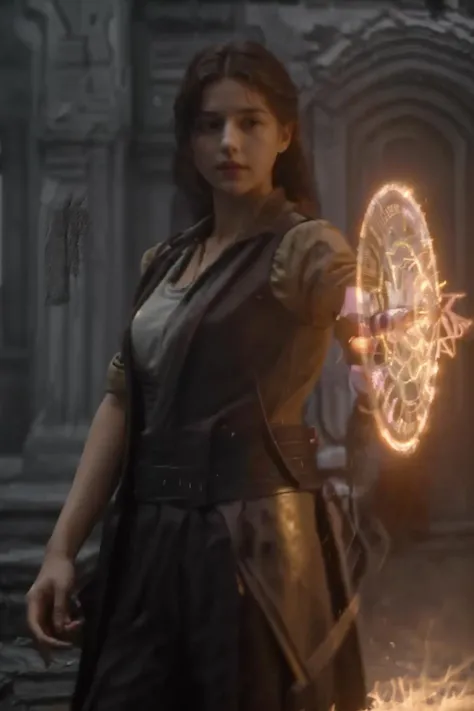 masterpiece,realistic, 1girl holding a magic shield, <lora:magic_v1:0.7>,