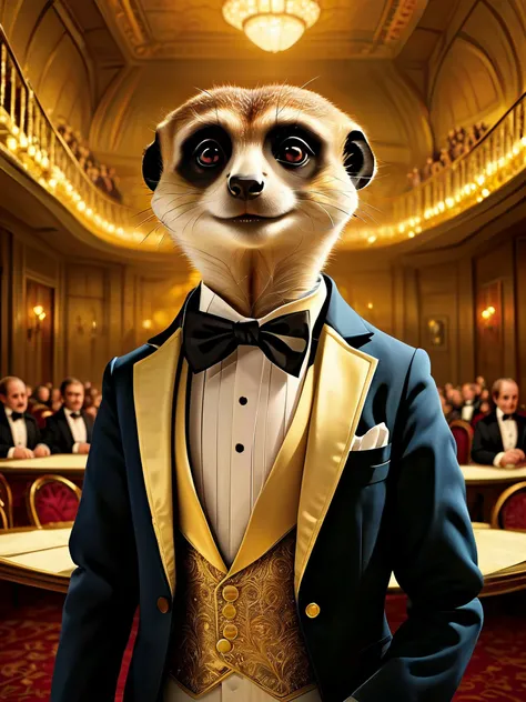 A meerkat dressed in a tuxedo, ready to go to the opera. 

<lora:RMSDXL_Enhance:1>,
<lora:MJ52:0.6?
<lora:The_Dark_Side_of_the_Earth:0.4>