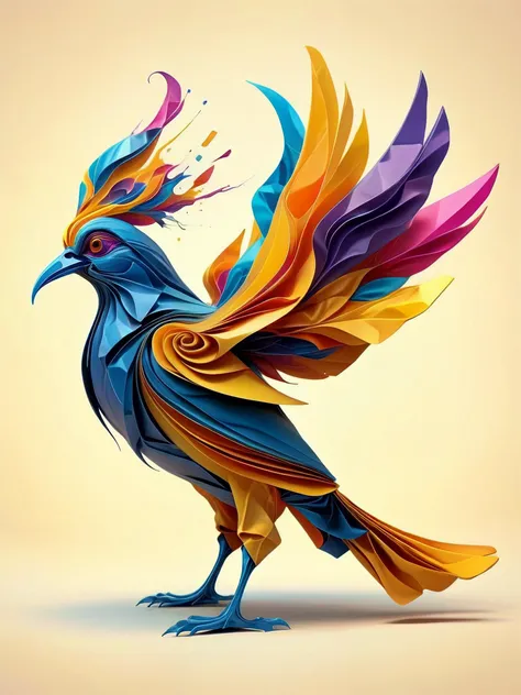 A colorful piece of paper folded and formed into a beautiful and magnificent bird.
abstract style.
(In the style of Dali) (in the style of Picasso)
Mystical. Strange. Fantastic. ral-melting, ral-dissolve,
<lora:ral-melting-sdxl:0.3>
<lora:ral-dissolve-sdxl:0.4>