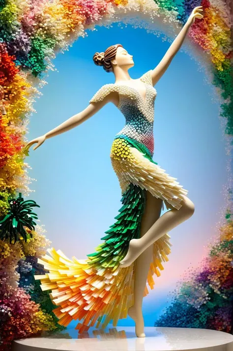 ethereal fantasy concept art of prize-winning artwork, An impressive assembly of thousands of LEGO pieces meticulously formed into the graceful figure of a woman dancing. This artistic creation pays homage to the beauty of movement and human form, showcasing the versatility of LEGO as a medium for artistic expression. (LEGO Artistry:1.3), (Elegant Dance:1.2), (Intricate Sculpture:1.4), (Visual Symphony:1.2), inspired by Nathan Sawaya and Sean Kenney.Elegant Marble, Pastel Dream, Tropical Paradise, Neon Lights,
<lora:sdxl_photorealistic_slider_v1:1>, <lora:MagicalCircle_Sora:0.5>, circle, glowing, magical circle, sepia, Angelic Curator <lora:margot_lora_sdxl_v1:0.4> <lora:cyborg_style_xl:0.5> <lora:SDXL_Grass_on_body_Test_Sa_May:1>, (masterpiece,best quality:1.5) . magnificent, celestial, ethereal, painterly, epic, majestic, magical, fantasy art, cover art, dreamy