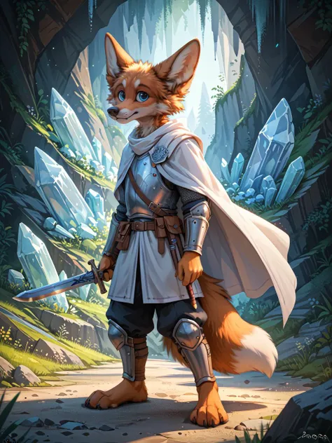 score_9_up,score_8_up,score_7_up,score_6_up,score_5_up, digital_media_(artwork),
BREAK
jacato, anthro , canine, male, young adult, orange fur, blue eyes, white muzzle, fluffy tail, focused expression, A hint of excitement or anticipation, warrior, armor, white cloak, holding sword, standing pose, detailed fur, fantasy setting, high quality, full body shot,night, ice land, detailed background,
<lora:Jacato_-_Art_Style-000007:1.2>,