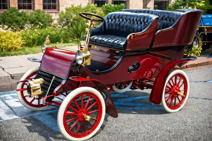 (masterpiece, best quality:1.2), ultra-detailed, on a street car Edob1903WintonTouringCar, (realistic:1.5), <lora:Edob1903WintonTouringCar_v1.0:1>