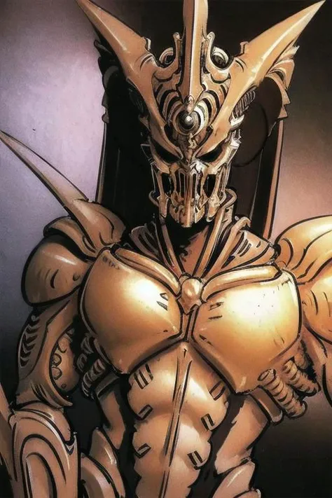 face portrait,
illustration, full body, tall slender person,
black empty eye sockets,
black armor,
claws gauntlets,
armor skirt,
skeleton belts,
black dreads,
futuristic style,
dark dark style,
black yellow white colors,
spaceship, corridor, stars, fire,
dynamic light,
ultra detail,
extremely detailed CG,
realistic, 8k,
micro intricate,
masterpiece,
((comicbookpencils)),
looking at viewer,
realistic,
highly detailed skin,
cold skin tone,
highly detailed face,
highly detailed pupils,
highly detailed iris,
RAW photo,
best quality,
high resolution,
((masterpiece)),
tonemapping,
photorealistic,
realistic,
professional photography,
sharp focus,
HDR, 8K resolution,
intricate detail,
sophisticated detail,
hyper detailed,
(depth of field),
highlight and shadow,
volumetric lighting,
golden hours lighting,
professional light,
highly detailed background,
