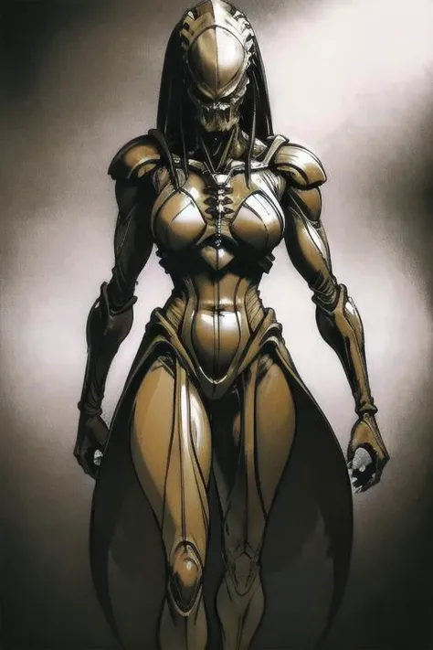 illustration, full body, tall slender person,
black empty eye sockets,
black armor,
claws gauntlets,
armor skirt,
skeleton belts,
black dreads,
futuristic style,
dark dark style,
black yellow white colors,
spaceship, corridor, stars, fire,
dynamic light,
ultra detail,
extremely detailed CG,
realistic, 8k,
micro intricate,
masterpiece,
((comicbookpencils)),
looking at viewer,
realistic,
highly detailed skin,
cold skin tone,
highly detailed face,
highly detailed pupils,
highly detailed iris,
RAW photo,
best quality,
high resolution,
((masterpiece)),
tonemapping,
photorealistic,
realistic,
professional photography,
sharp focus,
HDR, 8K resolution,
intricate detail,
sophisticated detail,
hyper detailed,
(depth of field),
highlight and shadow,
volumetric lighting,
golden hours lighting,
professional light,
highly detailed background,