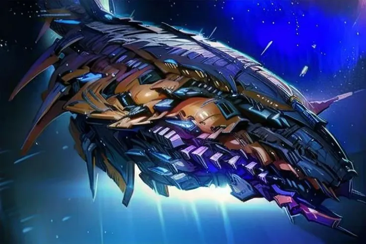illustration,
spacecraft,
space flagship,
battle spaceship,
insectoid ship,
space fleet,
epic fleet,
black metal,
organic armor,
red engine,
black yellow white colors,
detailed armor,
blue and empty eye sockets,
gauntlet,
thematic background,
dynamic light,
ultra detail,
extremely detailed CG,
realistic, 8k,
micro intricate,
masterpiece,
((comicbookpencils)),
looking at viewer,
realistic,
highly detailed skin,
highly detailed face,
highly detailed pupils,
highly detailed iris,
RAW photo,
best quality,
high resolution,
((masterpiece)),
tonemapping,
photorealistic,
realistic,
professional photography,
sharp focus,
HDR, 8K resolution,
intricate detail,
sophisticated detail,
hyper detailed,
(depth of field),
highlight and shadow,
volumetric lighting,
professional light,
highly detailed background,
