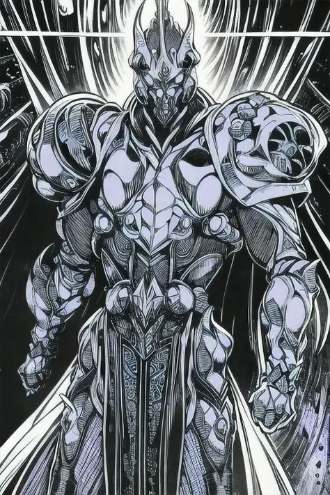 by Kentaro Miura,
((comicbookpencils)),
seraphim, terminator,
tall slender muscular person,
androgynous,
Sauron, lotr,
symbolism,
alien armor, chain mail,
final fantasy style,
prime evil, organic clothe,
mechanical pars, cyborg, robot, hybrid,
skull accessory, solo, claws,  gauntlet, metal boots, science fiction,
ancient runes carved into armor,
mantle, empty black eye sockets,
short armor skirt,
pale sunlight on background,
only black color,
only white color,
only red color,
intimidating style,
monochrome,
looking at viewer,
onyx background,
dynamic light, 
ultra detail,
extremely detailed CG, 
micro intricate, 
highly detailed skin,
highly detailed face, 
highly detailed pupils, 
highly detailed iris, 
RAW photo, 
best quality, 
high resolution,
((masterpiece)),
realistic,
sharp focus, 
HDR, 8K resolution,
intricate detail, 
sophisticated detail, 
hyper detailed,
(depth of field), 
highlight and shadow,
volumetric lighting,
highly detailed background,