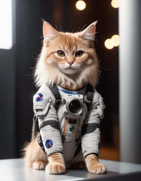 ((photo)), A cute cat, space suit, dramatic lighting, dynamic pose, dynamic camera,masterpiece, best quality, dark shadows, ((inside space station)), aperture 1.4, 50mm shot, DLSR, portrait, high quality photography, 3 point lighting, flash with softbox, 4k, Canon EOS R3, hdr, smooth, sharp focus, high resolution, award winning photo, 80mm, f2.8, bokeh
Negative prompt
, detailed, realistic, 8k uhd, high quality