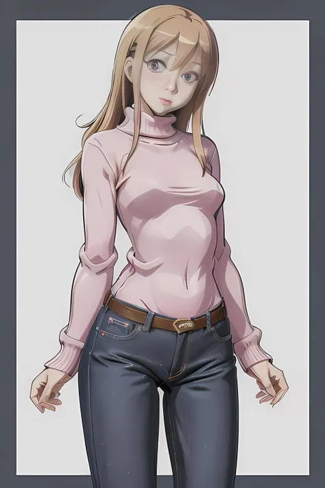 Anime girl with red hair and green top holding rope, Her navel was exposed, Clothing that exposes, beautiful alluring anime teen, seductive anime girls, touching her clothes, asuka suit under clothes!, nami from one piece, hands behind her body pose!, beautiful and seductive anime woman, Fully clothed. painting of sexy, ecchi anime style, attractive anime girls,Rubber clothes