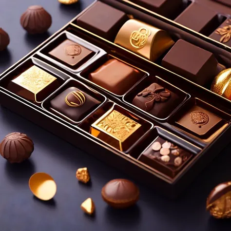 <lyco:candy:1.0> luxury chocolate with big nuts