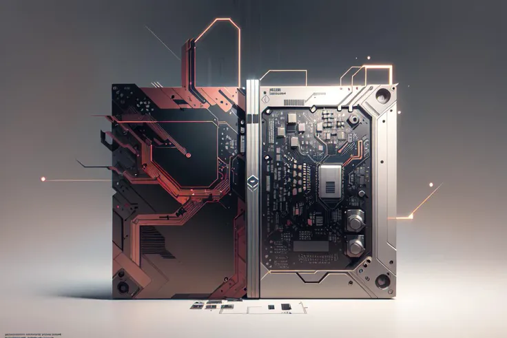 circuit board,4k, <lora:PCB_v2.5:1>, digital painting, artstation, concept art, illustration, rule of 3rds, negative space, monochrome, 2-color, 2-tone, simple,