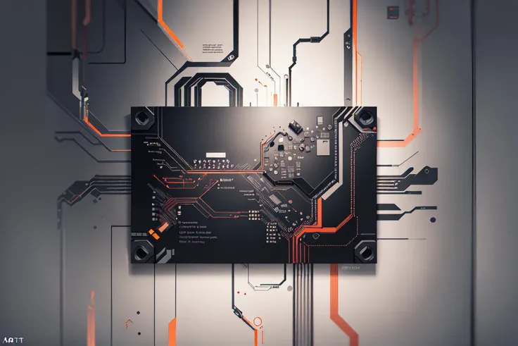 circuit board,4k, <lora:PCB_v2.5:1>, digital painting, artstation, concept art, illustration, rule of 3rds, negative space, monochrome, 2-color, 2-tone, simple,