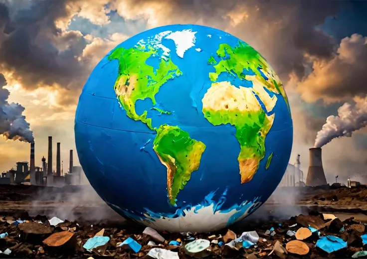 The Earth fighting for its life against polluters
