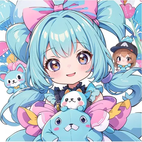 ultra detail,best quality,masterpiece, 1girl,chibi ,many stuffed toy,happy, <lora:chibi style:0.7> UFOCatcher,many stuffed toy <lora:UFOCACTHER_SD15_V4:0.9>,Claw machine,