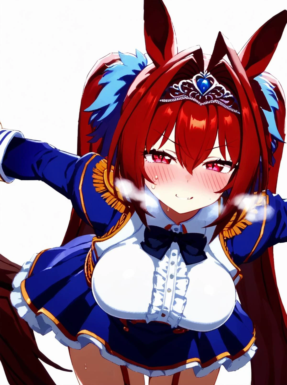 score 9, score 8 up, score 7 up, rating questionable,
detailed background,
<lora:daiwa.pony:1>,
daiwa,
large breasts, wide hips, shiny skin,
looking at viewer, evil grin, blush, half-closed eyes, skin fang, yandere, shadowed face, dark, fang, sweat, sweatdrop, panting, heavy blush, heavy breathing, hand on hips, bent over,
foot focus, low angle, pov, standing on one leg, stepped on,