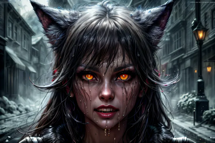 horror, demon fox, dark, glowing eyes, wet teeth, dark setting, best quality, cinematic lighting, detailed eyes, detailed pupil, dynamic light, detailed, extremely detailed, HDR, high detail, high quality, highest quality, highres, masterpiece, official art, realistic, realistic photo, realistic shadows, UHD <lora:magic-fantasy-forest-v2:1> <lora:more_details:1>