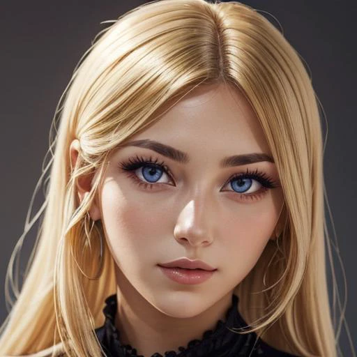 1girl, solo, 20s , <lora:Rhea:1>, looking at viewer, blonde, long hair, facial focus,portrait,blurred background, beautiful, Close-up, Headshot,