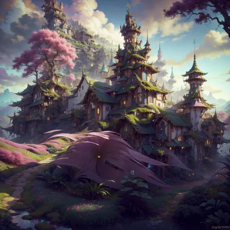 wallpaper, background, scenic landscape, tessellated, topographic style, psychedelic, highly detailed, sharp focus, fractal, <lora:VikingPunkAI:1>