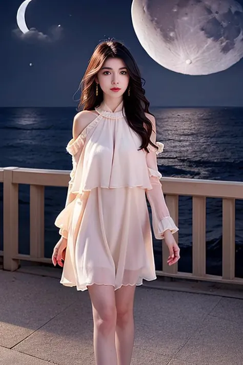 1girl walking on the beach, summer shortdress, dress, jewelry, bowhair, blackhair, , masterpiece,ultra realistic,32k,extremely detailed CG unity 8k wallpaper, best quality, (night:1.5), (sea:1.5), (cloud, moon:1.5)
<lora:Summer_ShortDress-000004:0.6>, masterpiece,ultra realistic,32k,extremely detailed CG unity 8k wallpaper, best quality