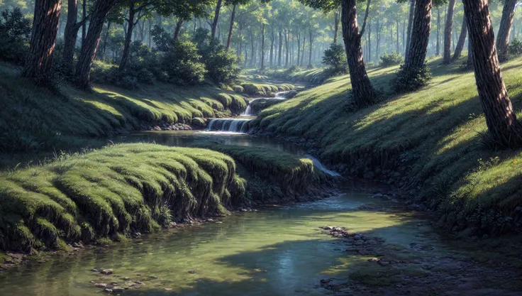 ((masterpiece:1.4,best quality)),
jungle, high trees, creek
high detail, abundant, 8k, high detail, wallpaper,
<lora:more_details:1.5>