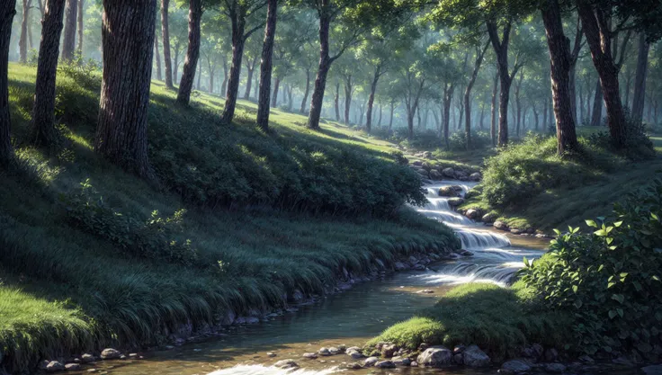 ((masterpiece:1.4,best quality)),
jungle, high trees, creek
high detail, abundant, 8k, high detail, wallpaper,
<lora:more_details:1.5>