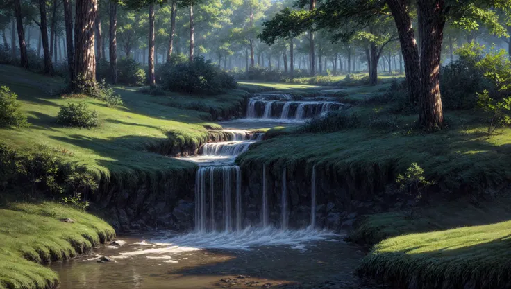 ((masterpiece:1.4,best quality)),
jungle, high trees, creek
high detail, abundant, 8k, high detail, wallpaper,
<lora:more_details:1.5>