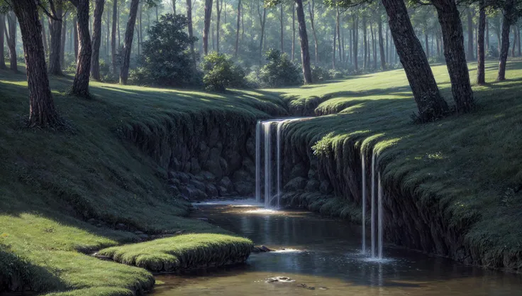 ((masterpiece:1.4,best quality)),
jungle, high trees, creek
high detail, abundant, 8k, high detail, wallpaper,
<lora:more_details:1.5>