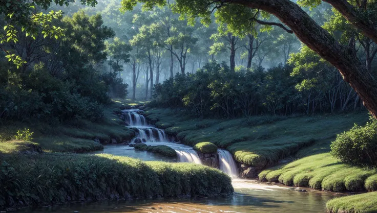 ((masterpiece:1.4,best quality)),
jungle, high trees, creek
high detail, abundant, 8k, high detail, wallpaper,
<lora:more_details:1.5>