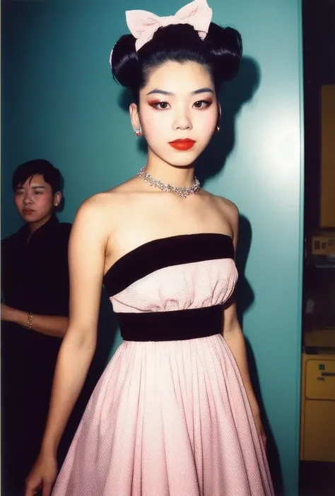 a beautiful woman wearing a dress by TokyoYouthEighties <lora:TokyoYouthEighties-000006:1>