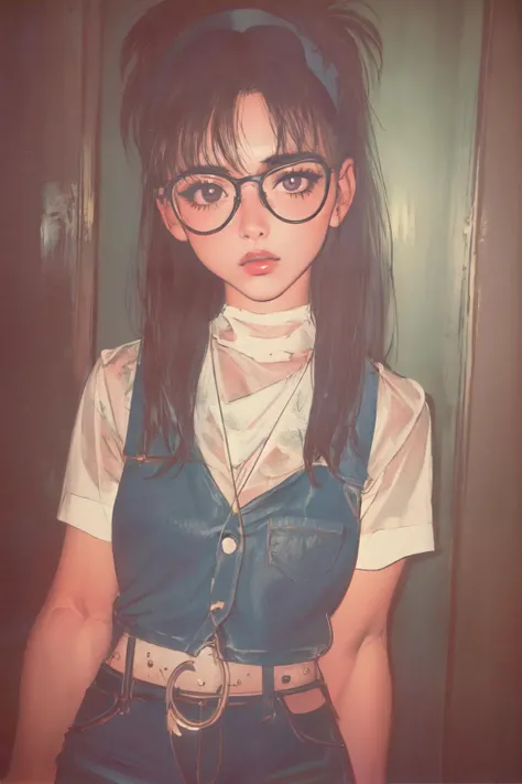 <lyco:TokyoYouthEighties:4.5>, TokyoYouthEighties, (best quality, masterpiece, RAW photo,ultra-detailed:1.2), <lyco:GoodHands-beta2:1.0>,1girl,looking at viewer, glasses