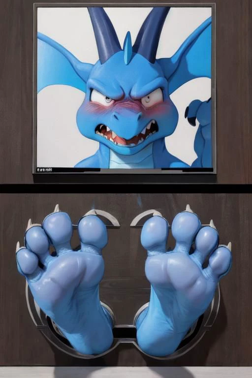 ((photo real)), detailed, masterpiece, (cute), dynamic lighting, cartoon,
blue dragon and white dragon,
((through wall)), ((foot paw focus)), soles toward viewer, (toe wiggle),
monitor, live feed,
three toes,
angry, mad, embarrassed, shy, shaking, afraid, blushing,
