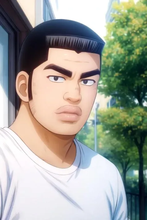 masterpiece, best quality, movie still, 1boy, solo, male focus, looking at viewer, upper body, , , realistic, <lora:takeo_gouda:0.70>, takeo_gouda, black hair, black eyes, , , new wave science fiction,