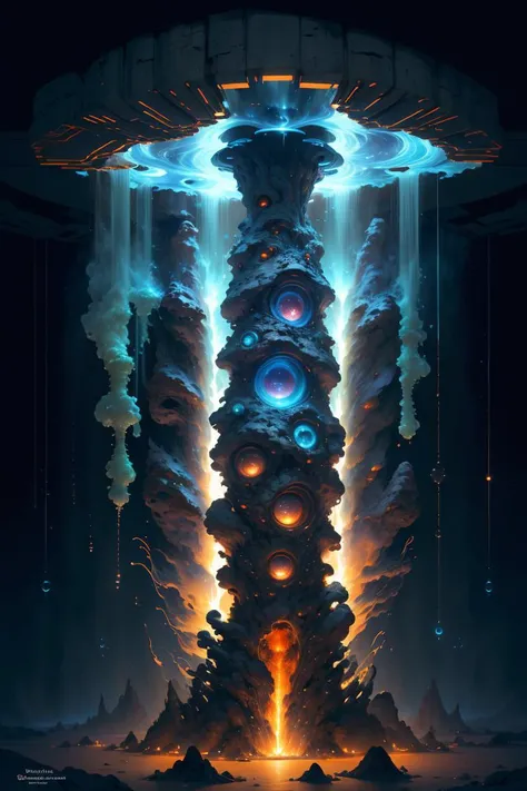 biomechanical, Multi-dimensional portal hub, Hyperdrive-equipped space shuttle, A volcanic planet with constant eruptions and rivers of lava, providing abundant geothermal energy for its inhabitants., Galactic council chamber, Spaceship, surrealism, dream-like, d3x3d,
best quality, masterpiece, ultra high res, (photo realistic:1.4), <lora:d3x3d:1>,