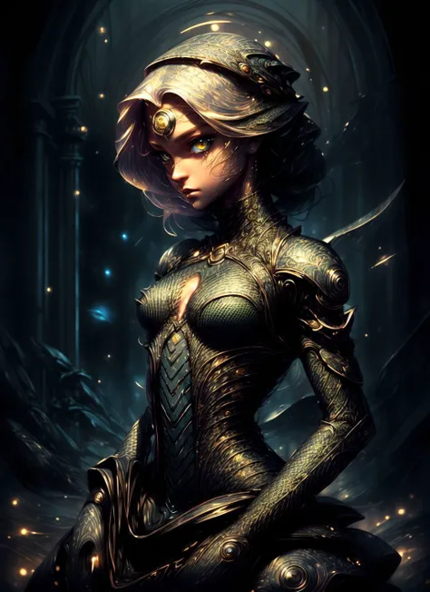 (exceptional, best aesthetic, new, newest, best quality, masterpiece, highly detailed:1.2), lizard, girl, cute:2, yellow eyes, dress, 1girl , sea, d3x3d, stary night background, full moon <lora:d3x3d-L:1> <lora:more_details:1>