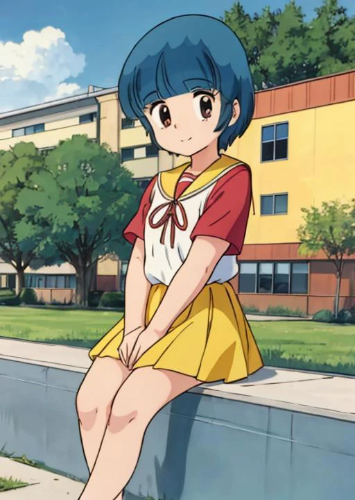 masterpiece, best quality,,<lora:GoodHands-vanilla:0.8> <lora:anmnr01:0.3> <lora:add_detail:0.5>,1girl, <lora:morisawaV1:0.7>,morisawa,school zone,outdoor,red inner Tshirt,