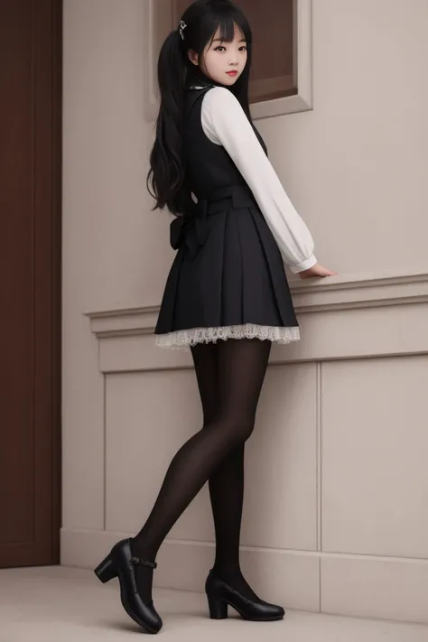 (masterpiece:1.3),(best quality:1.2),(ultra-detailed:1.2),illustration protrait of 1girl,, modelshoot style, (extremely detailed CG unity 8k wallpaper), full body photo of Portrait of a beautiful woman, dark magic school student uniform, white tights, flowy hair, photorealistic photography, trending on ArtStation, trending on CGSociety, Intricate, High Detail, Sharp focus, dramatic, photorealistic photography shot on Canon EOS mark IV, f5.6, matte