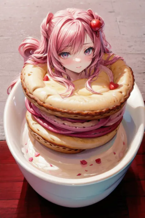 (Natsuki, whimsical bakery, confectionery creations), sugary dreamscape, sweet escapade, playful charm, <lora:cat_lingerie:0.8>, <lora:DDLC:0.7>, <lora:DetailEnhancer:1>