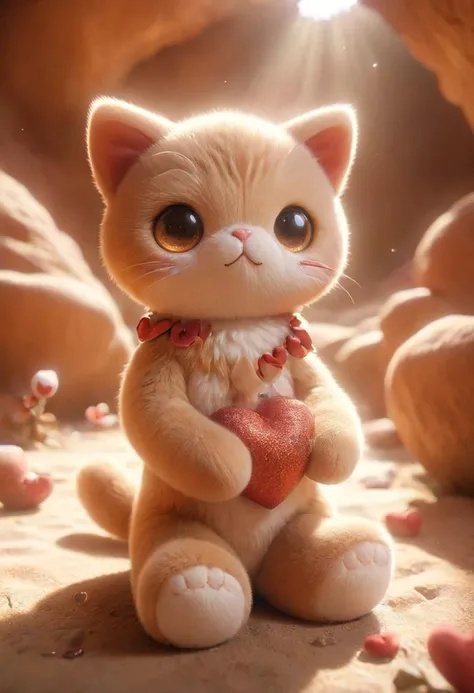 35mm photograph, film, bokeh, professional, beautiful, in the background sits an adorable cute plushie orange tabby cat, sitting in a sunbeam, inside antelope canyon, beautiful curvy water carved rock walls, hyperrealistic, super realistic, sharp focus, 32k, (((masterpiece))) (((ultimate quality))), exquisite beauty, highiest texture resolution, photorealistic, fantasy setting, epic composition, ral-smlvltnpls