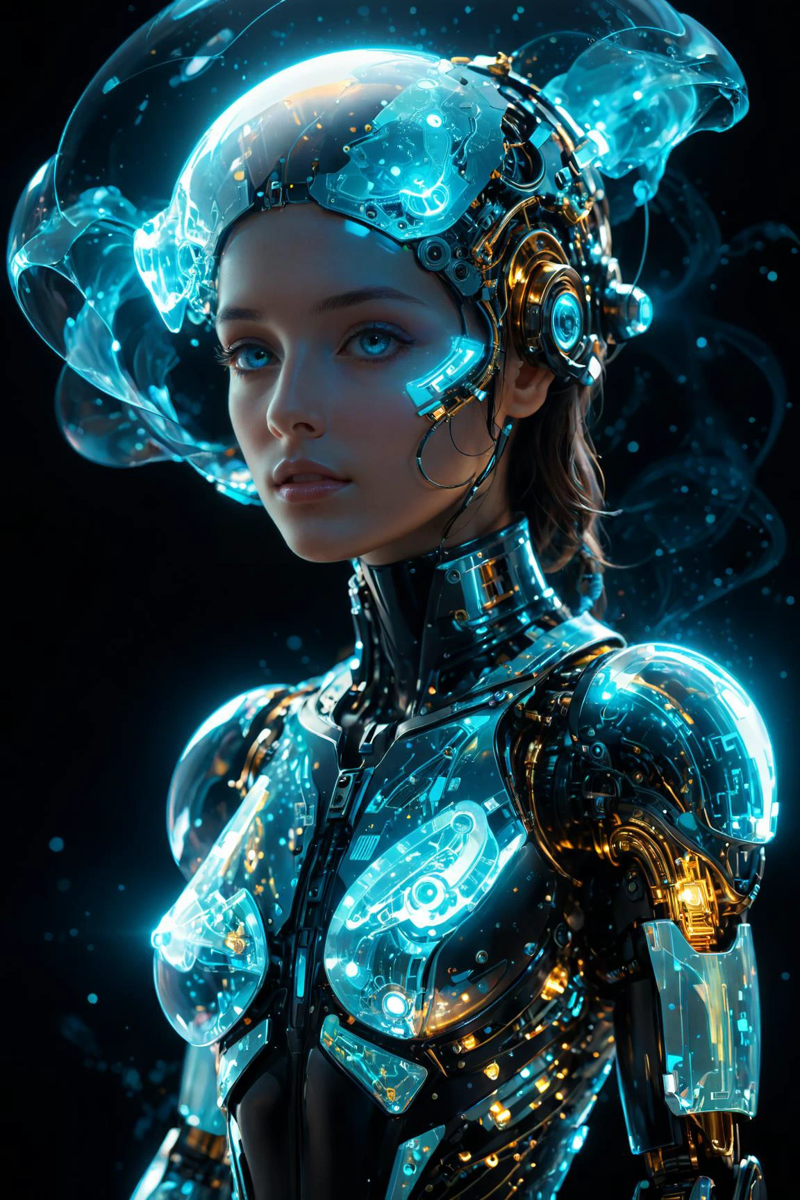 (Misunderstood Digital Artwork:1.3) of (Simple illustration:1.3) masterpiece, best quality, (A sentient AI in a floating holographic projection with a friendly interface. Holographic hues, digital blues, and radiant glows. Supportive and futuristic.), 8k, intricated detailed, cinematic, <lora:add-detail-xl:1>, <lora:xl_more_art-full_v1:0.8>,(by Artist Petros Afshar:2),(by Artist Herbert James Gunn:1.3),CGSociety,ArtStation,(Figurative Art:2)