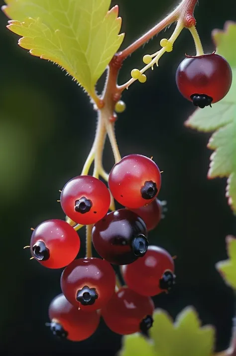 (currant berry on earth), hyperdetalization, hyperrealism, beautiful foreshortening, cinematic, glow, reflexes, illuminated <lora:lit:0.7>, ((dominant three colors))